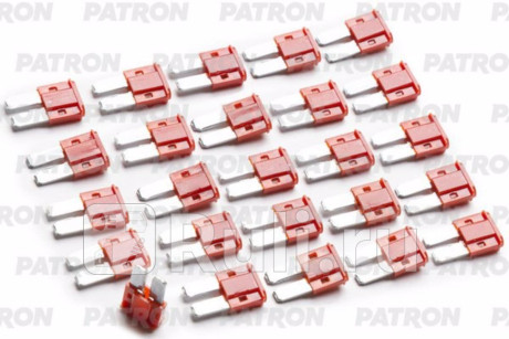 Предохранитель пласт.коробка 25шт micro2 fuse 10a красный PATRON PFS055 для Автотовары, PATRON, PFS055