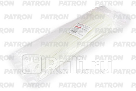 Комплект пластиковых хомутов 3.6 х 300 мм, 100 шт, нейлон, белые PATRON P36300W  для прочие, PATRON, P36300W