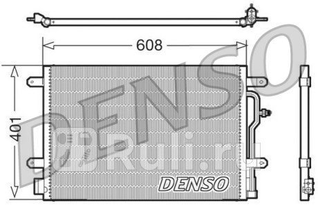 DCN02011 - Радиатор кондиционера (DENSO) Audi A4 B6 (2000-2006) для Audi A4 B6 (2000-2006), DENSO, DCN02011
