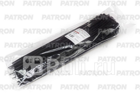 Комплект пластиковых хомутов 4.8 х 350 мм, 100 шт, нейлон, черные PATRON P48350B  для прочие, PATRON, P48350B