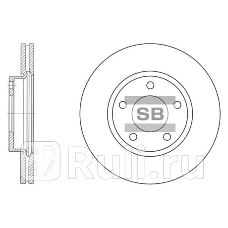 SD4401 - Диск тормозной передний (HI-Q) Mazda 3 BM (2013-2019) для Mazda 3 BM (2013-2019), HI-Q, SD4401