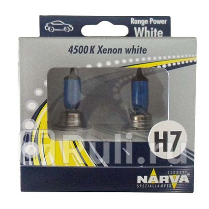 48604RPW - Лампа H7 (85W) NARVA Range Power White 4500K для Автомобильные лампы, NARVA, 48604RPW