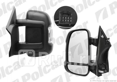 577052-E - Зеркало правое (Polcar) Citroen Jumper 250 (2006-2014) для Citroen Jumper 250 (2006-2014), Polcar, 577052-E