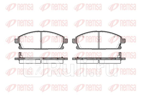 0674.12 - Колодки тормозные дисковые передние (REMSA) Nissan X-Trail T30 (2000-2007) для Nissan X-Trail T30 (2000-2007), REMSA, 0674.12