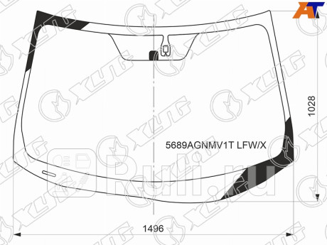 5689AGNMV1T LFW/X - Лобовое стекло (XYG) Mitsubishi ASX (2016-2020) для Mitsubishi ASX (2016-2020), XYG, 5689AGNMV1T LFW/X