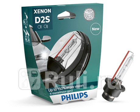 85122XV2S1 - Лампа D2S (35W) PHILIPS X-treme Vision 4300K +150% яркости для Автомобильные лампы, PHILIPS, 85122XV2S1
