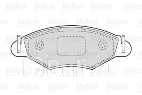 301461 - Колодки тормозные дисковые передние (VALEO) Peugeot 206 (1998-2009) для Peugeot 206 (1998-2009), VALEO, 301461