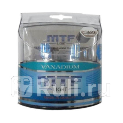 MTF-H8-V - Лампа H8 (35W) MTF Vanadium 5000K для Автомобильные лампы, MTF, MTF-H8-V
