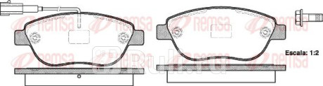 0859.11 - Колодки тормозные дисковые передние (REMSA) Fiat Doblo 2 (2010-2015) для Fiat Doblo 2 (2010-2015), REMSA, 0859.11