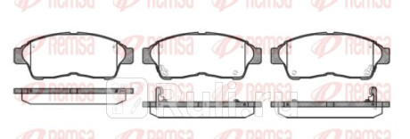 0402.02 - Колодки тормозные дисковые передние (REMSA) Toyota Rav4 (2000-2006) для Toyota Rav4 (2000-2006), REMSA, 0402.02
